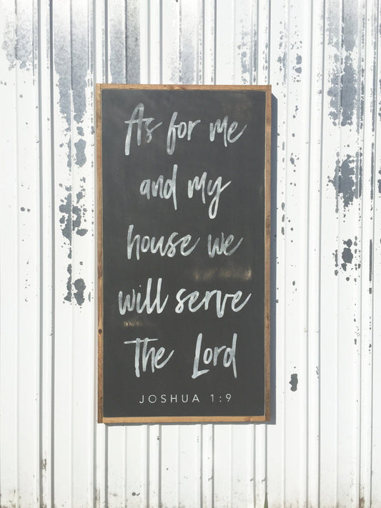 Vertical As For Me And My House We Will Serve The Lord