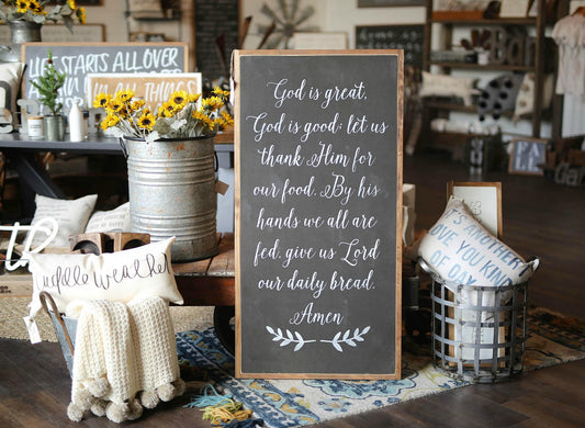 God Is Great God Is Good Dinner Prayer