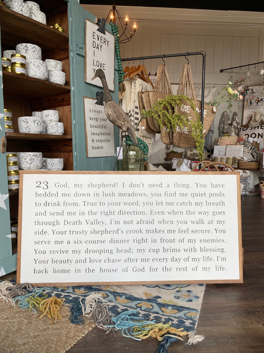 23 God My Shepherd! I don’t need a thing
