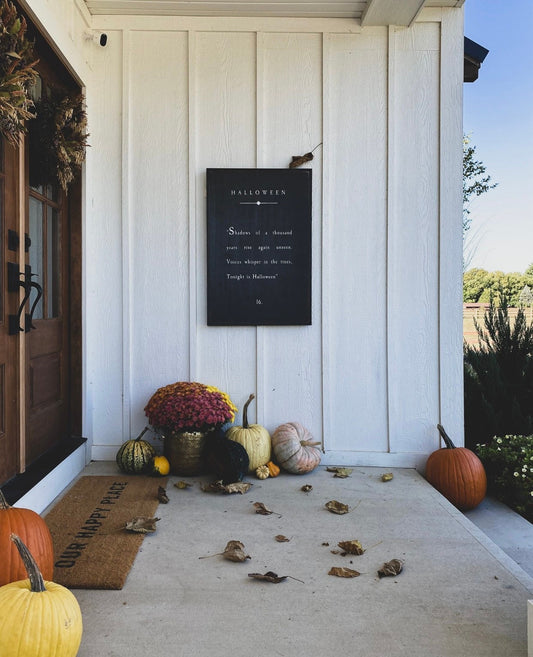 Tonight Is Halloween Framed Wood Sign Fall Porch Welcome Autumn Spooky Hocus Pocus