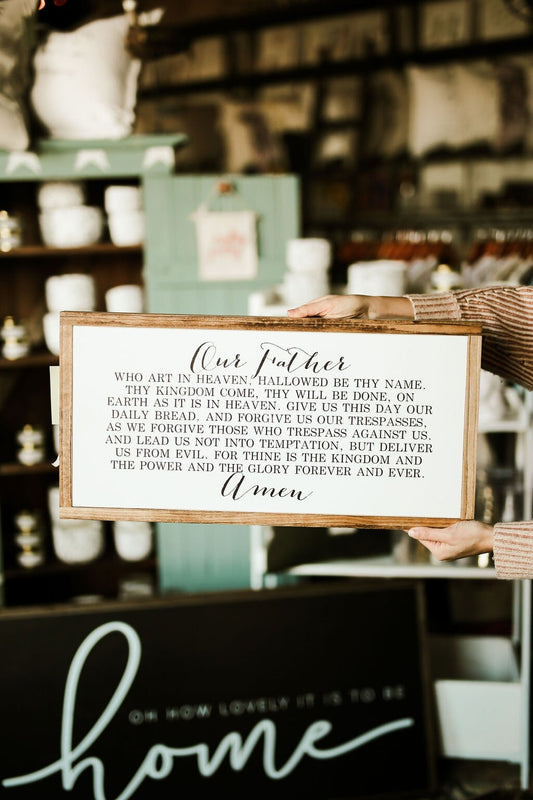 Horizontal The Lord's Prayer Our Father