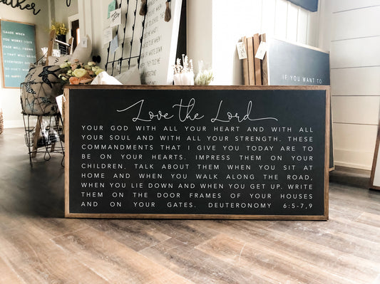 Horizontal Love The Lord Your God With All Your Heart.. Deuteronomy 6:5-7, 9