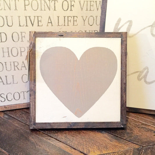 Heart Framed Wood Sign Valentines Day Decor Kids room decor nursery decor